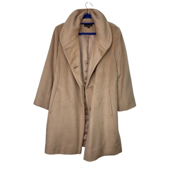 Sofia Cashmere Tan Wool Coat - Picture 4 of 11